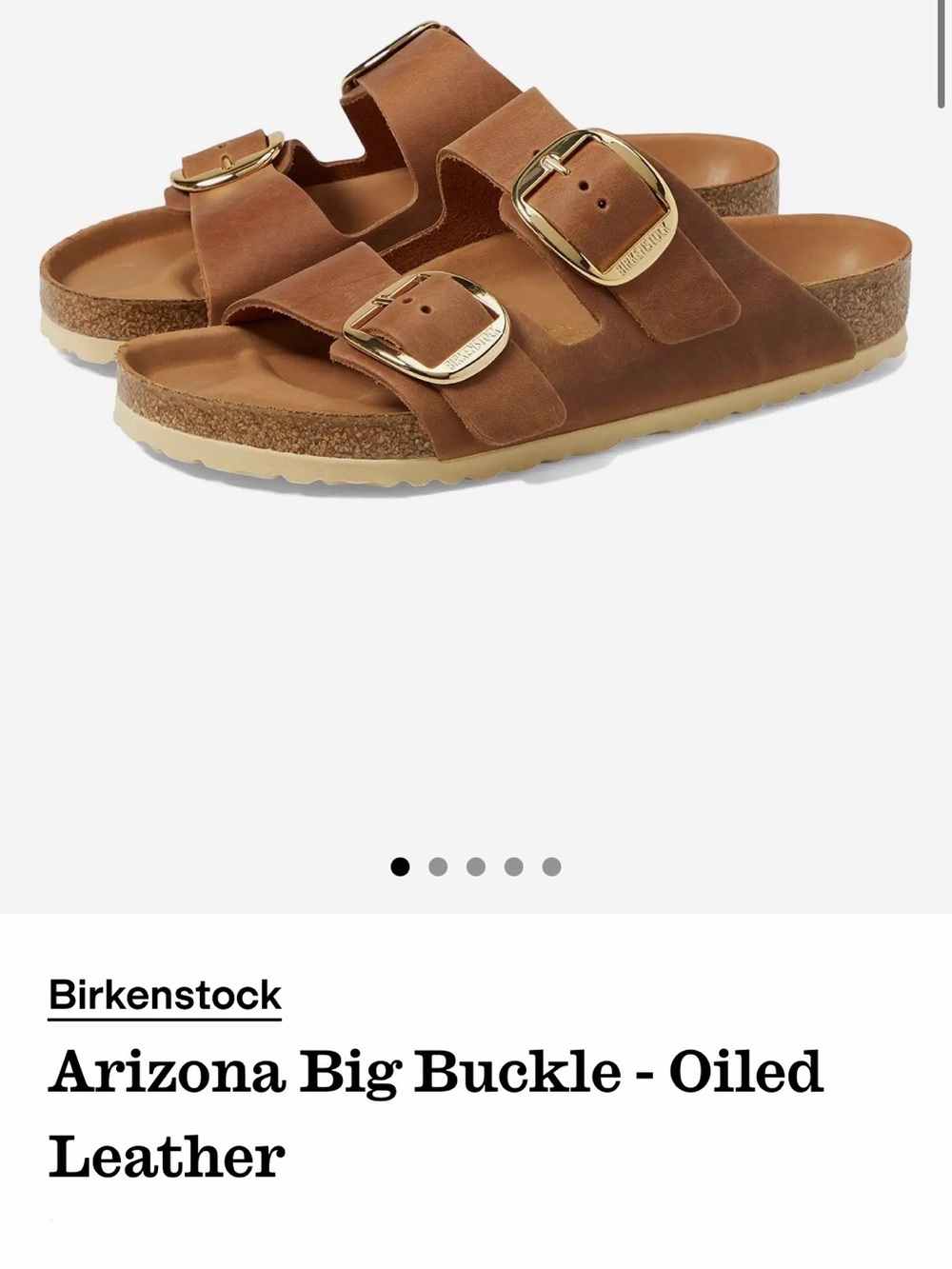 Birkenstock Arizona Big Buckle Sandals - Cognac Brown